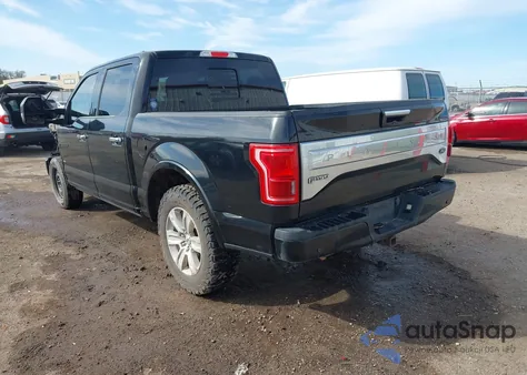 2015 Ford F-150 Platinum из США, поврежденный, VIN 1FTEW1CG8FFB91532